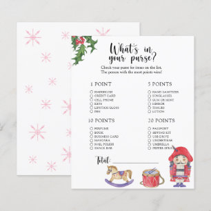 Notenkraker - Wat in je tas baby shower spel