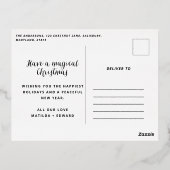 Notenkraker waterverf 3 foto  folie feestdagen briefkaart (Achterkant)