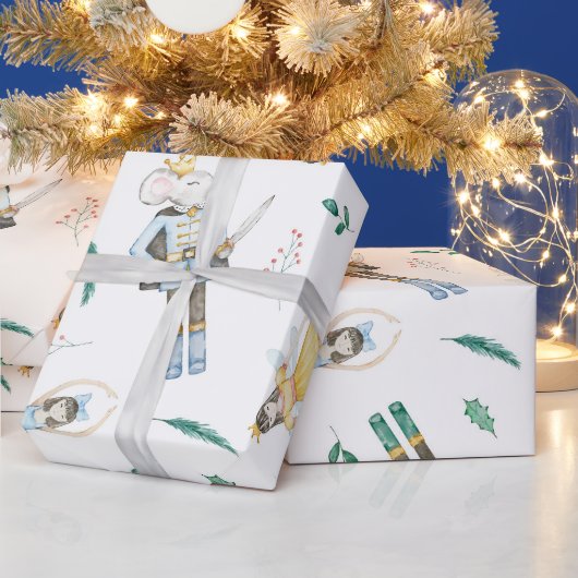 Notenkraker Waterverf Cadeaupapier (Feestdagen)