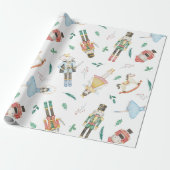 Notenkraker Waterverf Cadeaupapier (Uitgerold)