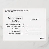 notenkraker waterverf één foto folie feestdagen briefkaart (Achterkant)