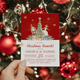 Notenkraker Waterverf Kerstbrunch Kaart