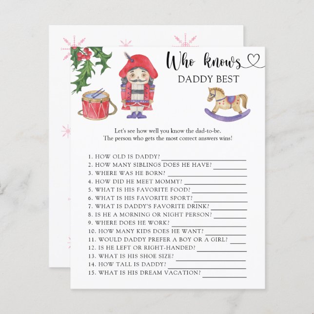 Notenkraker - Wie kent papa beste spel (Voorkant / Achterkant)