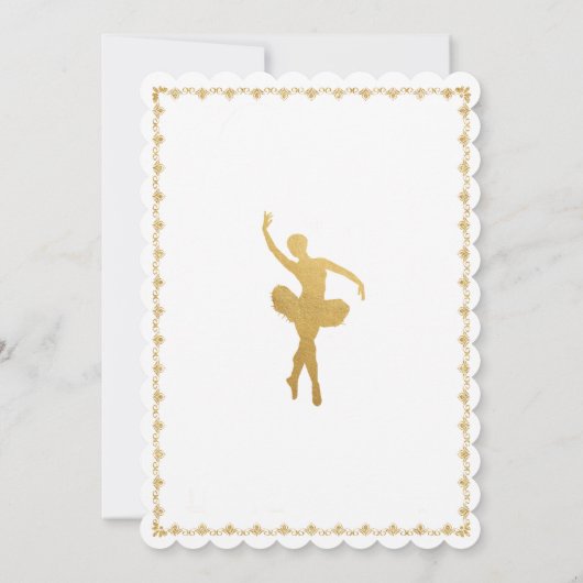 Notenkraker Winter Feestelijke Uitnodiging (Achterkant)