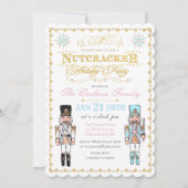 Notenkraker Winter Kerstfeest Uitnodiging (Voorkant)