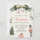  Notenkraker Winter Onederland 1e Verjaardag Kaart (Voorkant)