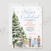 Notenkraker Winter Onederland 1e verjaardag Kaart (Voorkant)