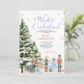 Notenkraker Winter Onederland 1e verjaardag Kaart (Staand voorkant)