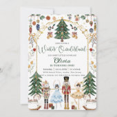  Notenkraker Winter Onederland 1e Verjaardag Kaart (Voorkant)