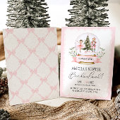 Notenkraker Winter Onederland Roze 1e verjaardag Kaart