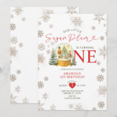 Notenkraker Winter Sneeuwvlokken 1e Verjaardagsfee Kaart (Voorkant / Achterkant)