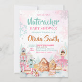 Notenkraker Winter Snowflakes Baby shower Kaart (Voorkant)