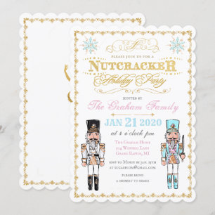 Notenkraker Winter Vakantie Party uitnodiging