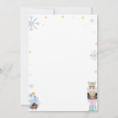 Notenkraker Winter Verjaardag Party uitnodiging (Achterkant)