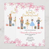 Notenkraker Winter Verjaardag uitnodiging (Voorkant / Achterkant)