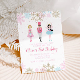 Notenkraker Winter Verjaardag uitnodiging