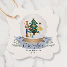 Notenkraker Winter Wonderland baby shower Bedankjes Labels