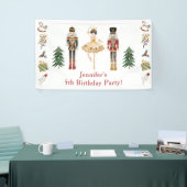 Notenkraker winter wonderland verjaardagsfeestbann spandoek (Beurs)