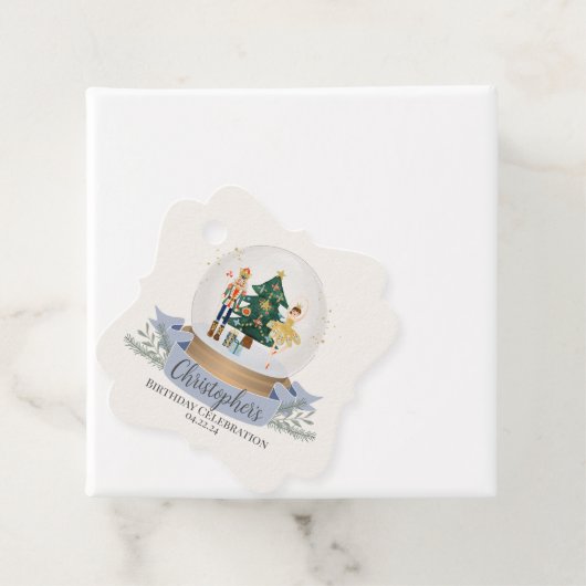 Notenkraker Winter Wonderland verjaardagsfeestje Bedankjes Labels (In situ)