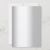 Notenkraker zilveren kerstfeest kaart (Achterkant)