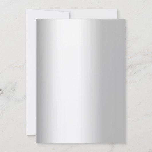 Notenkraker zilveren kerstfeest kaart (Achterkant)