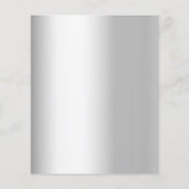 Notenkraker zilveren kerstfeest uitnodiging (Achterkant)