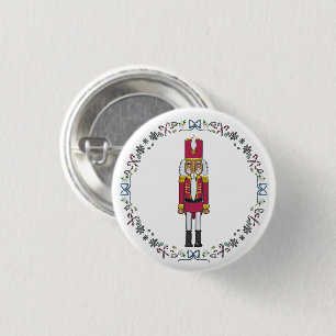 Notenkraker Zoete Notenkraker Prins Kerstmis Ronde Button 3,2 Cm
