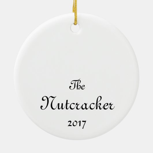 Notenkrakerballet Clara Keepsake Ornament (Achterkant)