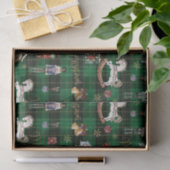 Notenkrakerballet Vrolijk Kerstgroen Plaid Tissuepapier (Geschenk)