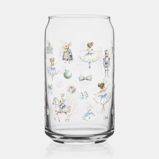 Notenkrakerballetpatroon Blikvorm Glas (Achterkant)