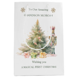 Notenkrakerboom Baby 1e Kerstmis Gift Bag Medium Cadeauzakje