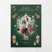 Notenkrakerjaar in de Review 12 Familiefoto's Mome Drieluik Wenskaart (Cover)