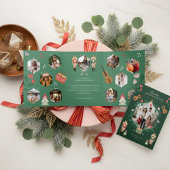 Notenkrakerjaar in de Review 12 Familiefoto's Mome Drieluik Wenskaart