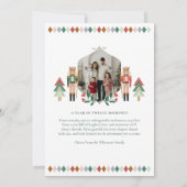 Notenkrakerjaar in de Review 12 Familiefoto's Mome Feestdagenkaart (Achterkant)