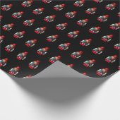 Notenkrakerpatroon  cadeaupapier (Hoek)