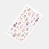 Notenkrakerpatroon Kerstmis Servet (Hoek)