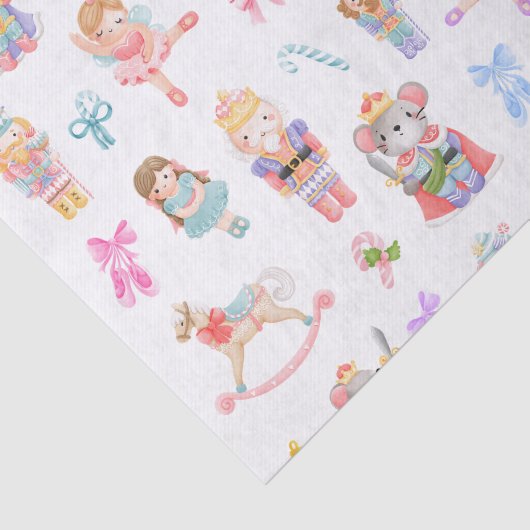 Notenkrakerpatroon Kerstmis Tissuepapier (Detail)