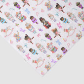 Notenkrakerpatroon Kerstmis Tissuepapier (Detail)