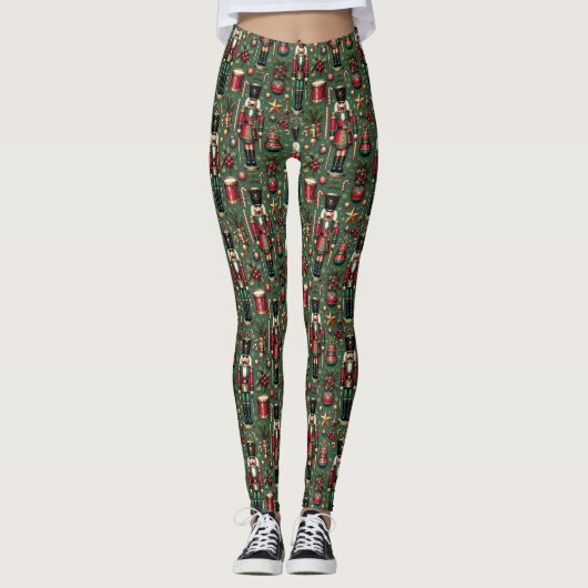 Notenkrakerpatroon Leggings (Voorkant)