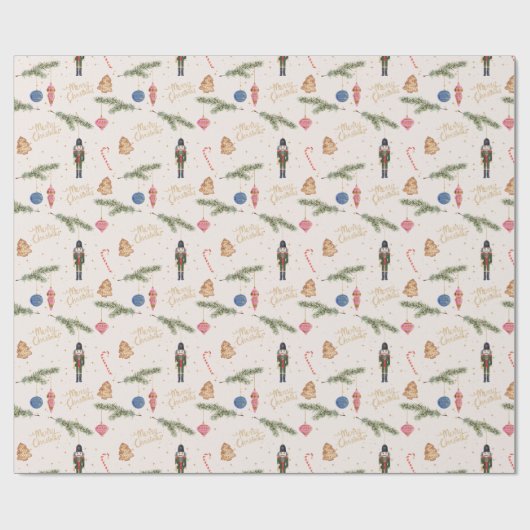 Notenkrakerroze Cadeaupapier (Vlak)