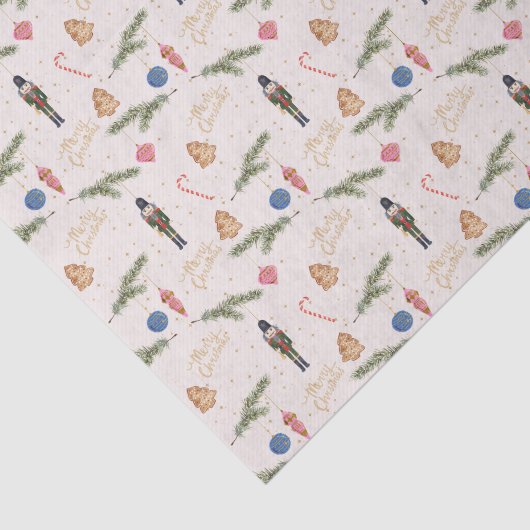 Notenkrakerroze Tissuepapier (Detail)