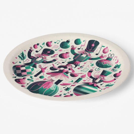 Notenkrakers Kerst Bord (Gekanteld)