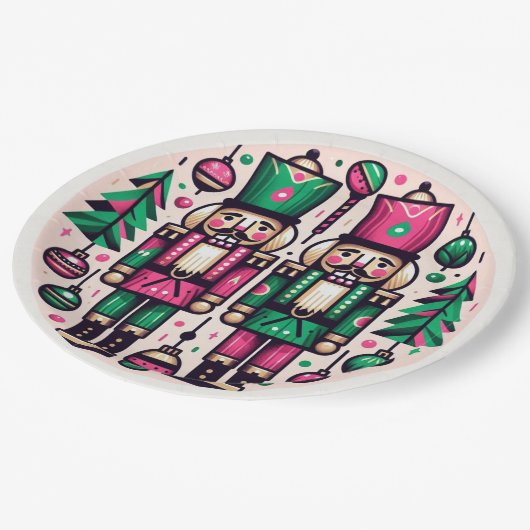 Notenkrakers Kerst Bord (Gekanteld)