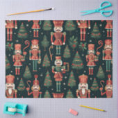 Notenkrakers kerstbomen en sterren kerst tissuepapier (Craft)