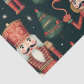 Notenkrakers kerstbomen en sterren kerst tissuepapier (Detail)