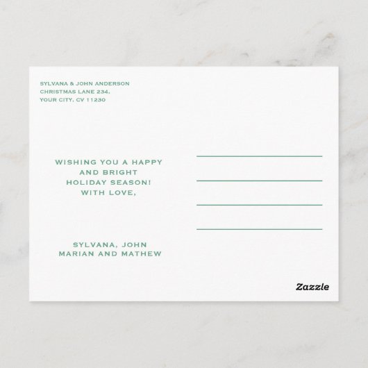 NOTENKRAKERS KERSTMIS BRIEFKAART (Achterkant)