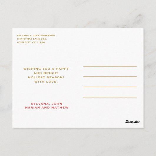 NOTENKRAKERS KERSTMIS BRIEFKAART (Achterkant)