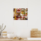 Notenkrakers Kleurrijke Kerst Klaar voor Lijst Poster (Keuken)