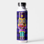 Notenkrakers met kleine rode vrachtwagens waterfles (Links)