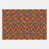 Notenkrakers Paarse Gold Red Inpakpapier Vel (Voorkant 3)